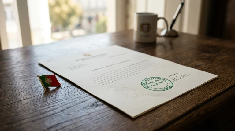 Documento oficial com selo de licença para apostas online em Portugal